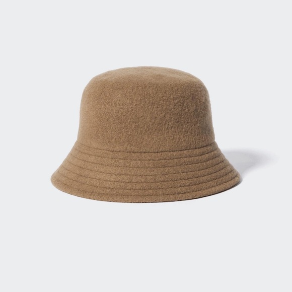 Uniqlo Wool Bucket Hat Brown - Picture 1 of 3